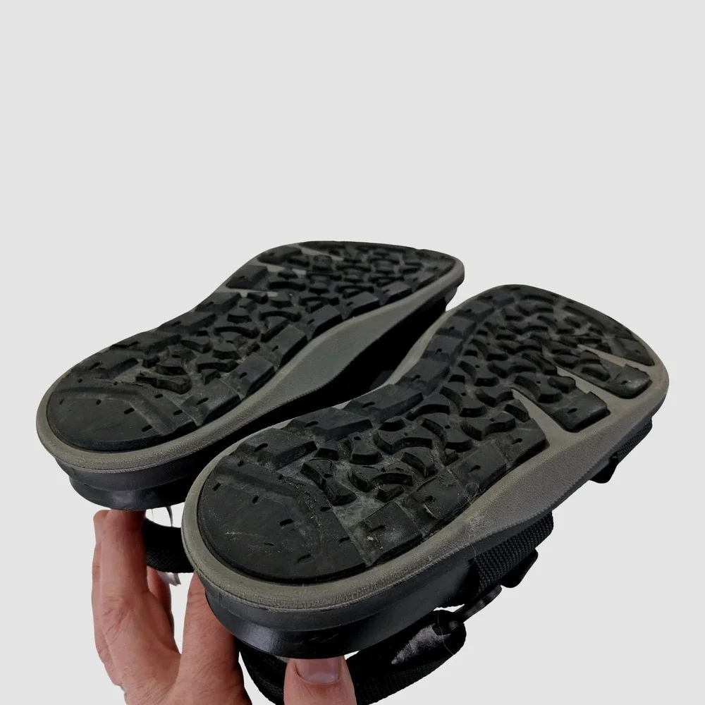 Birkenstock Sandals Womens US 8-8.5 EU 39 Black Nylon Strappy Hook Loop Comfort - Picture 7 of 13
